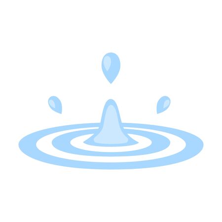 Water drop icon of vector illustration for web and mobile designのイラスト素材