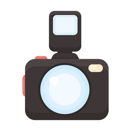 Photo camera icon of vector illustration for web and mobile designのイラスト素材