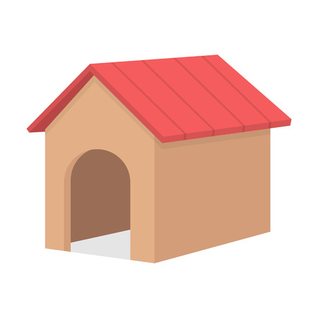 Doghouse vector illustration icon in cartoon designのイラスト素材