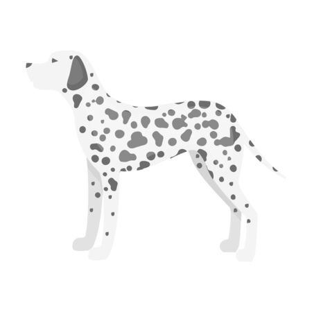Dalmatian vector illustration icon in cartoon designのイラスト素材