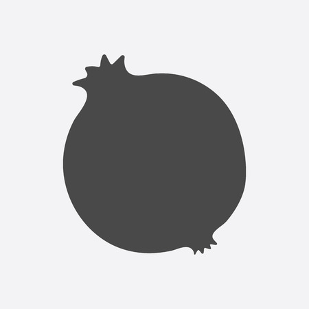 Garnet icon black. Singe fruit icon from the food collection.のイラスト素材