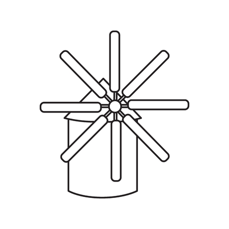Mill icon of vector illustration for web and mobile designのイラスト素材