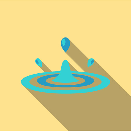 Water drop icon of vector illustration for web and mobile designのイラスト素材