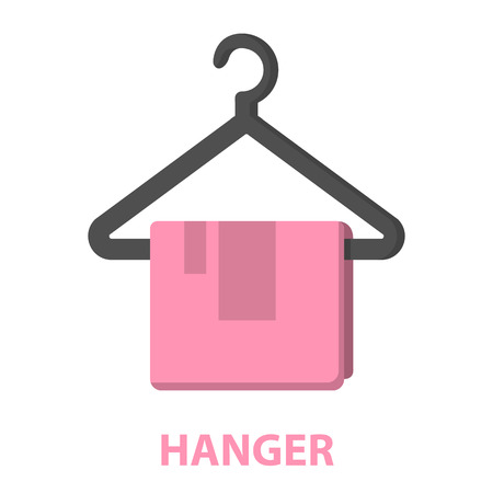 Towel cartoon icon. Illustration for web and mobile.のイラスト素材