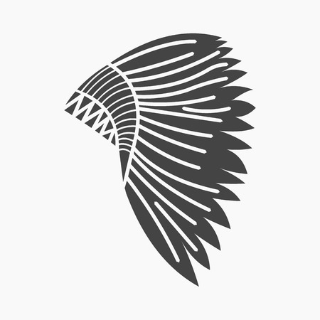 Mohawk indian icon cartoon. Singe western icon from the wild west collection.のイラスト素材