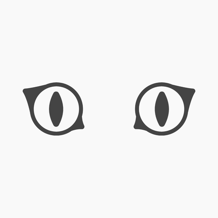 Cat eyes icon of vector illustration for web and mobile designのイラスト素材