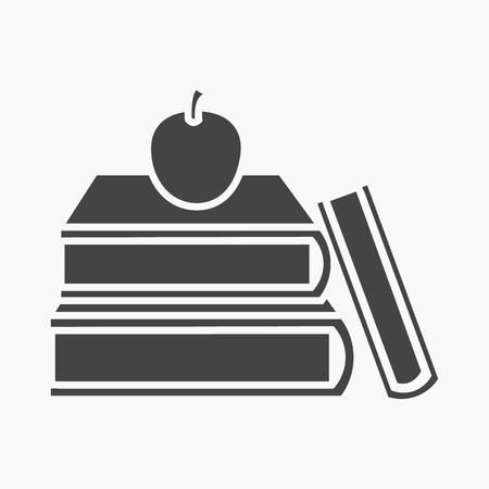 Books icon cartoon. Single education icon from the big school, university collection.のイラスト素材