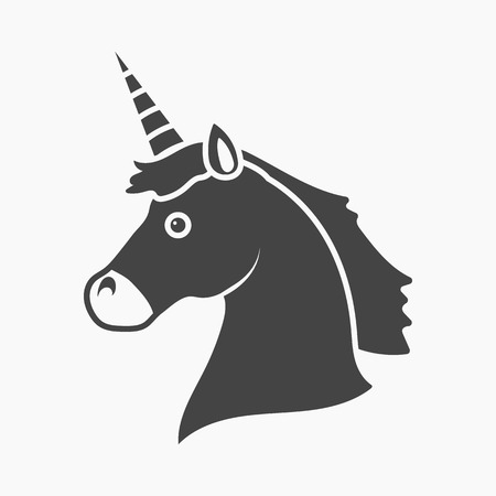 Unicorn icon cartoon. Single gay icon from the big minority, homosexual collection.のイラスト素材