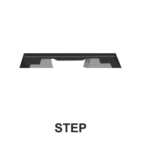 Ftness step board icon cartoon. Single sport icon from the big fitness, healthy, workout collection.のイラスト素材