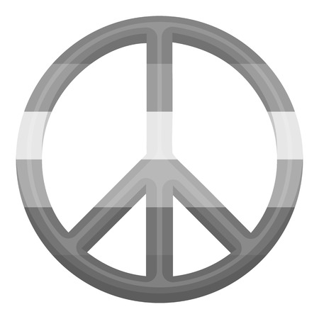 Gay icon monochrome. Single gay icon from the big minority, homosexual monochrome.のイラスト素材