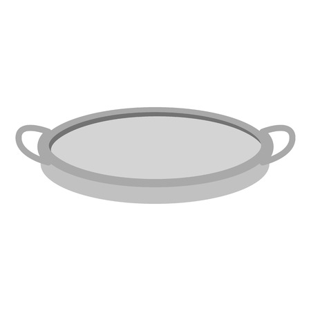 Sieve icon in monochrome style isolated on white background. Kitchen symbol vector illustration.のイラスト素材