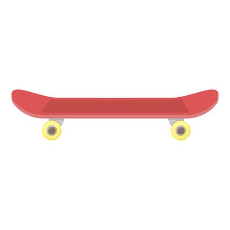 Skateboard icon in cartoon style isolated on white background. Park symbol vector illustration.のイラスト素材