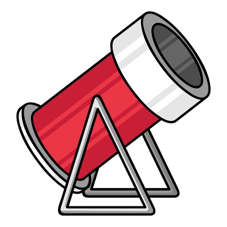Snow cannon icon in cartoon style isolated on white background. Ski resort symbol stock vector illustration.のイラスト素材