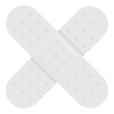 Adhesive plaster icon monochrome. Single medicine icon from the big medical, healthcare monochrome.のイラスト素材