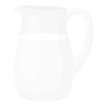 Milk jug icon monochrome. Single bio, eco, organic product icon from the big milk monochrome.のイラスト素材