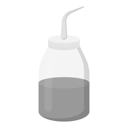 Tube with gel icon monochrome. Single tattoo icon from the big studio monochrome.のイラスト素材
