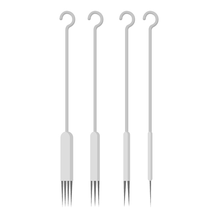 Tattoo Needles icon monochrome. Single tattoo icon from the big studio monochrome.のイラスト素材