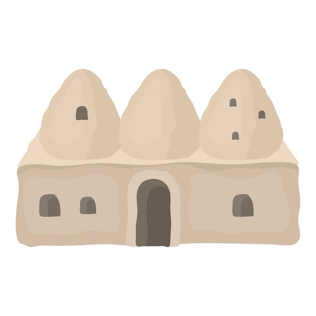 Beehive house icon in cartoon style isolated on white background. Turkey symbol vector illustration.のイラスト素材