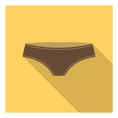 Underpants icon in flat style isolated on white background. Clothes symbol vector illustration.のイラスト素材