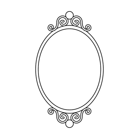 Mirror icon of vector illustration for web and mobile designのイラスト素材