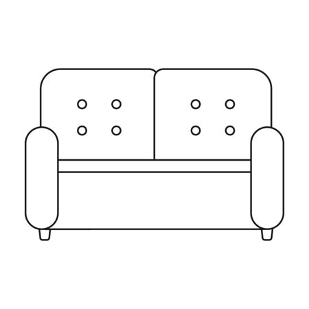 Sofa icon of vector illustration for web and mobile designのイラスト素材