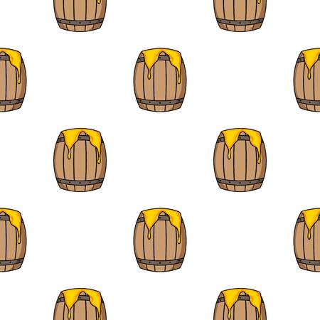 Honeycombs icon in pattern style isolated on white background. Apiary symbol vector illustrationのイラスト素材