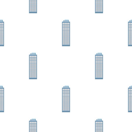 Church icon pattern. Single building icon from the big city infrastructure pattern.のイラスト素材