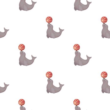 Circus wagon icon in pattern style isolated on white background. Circus symbol vector illustration.のイラスト素材