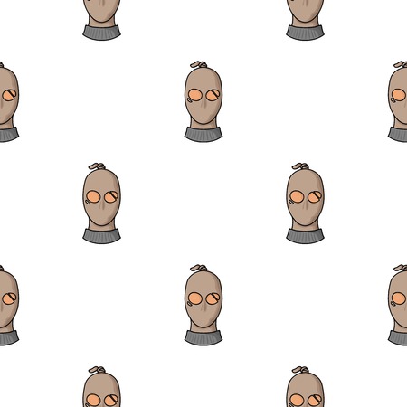 Thief icon in pattern style isolated on white background. Crime symbol vector illustration.のイラスト素材