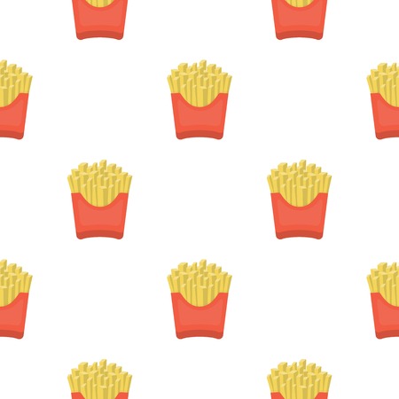 French fries vector illustration icon in cartoon designのイラスト素材