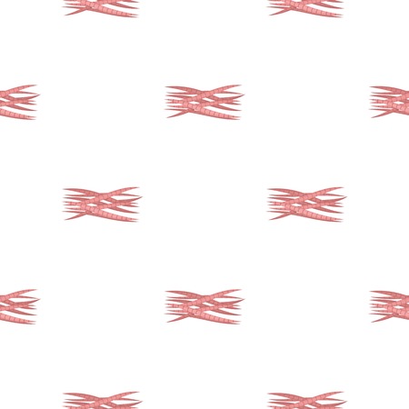 Muscle icon in cartoon style isolated on white background. Organs pattern stock vector illustration.のイラスト素材