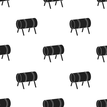 Playground tunnel icon in black style isolated on white background. Play garden pattern stock vector illustration.のイラスト素材