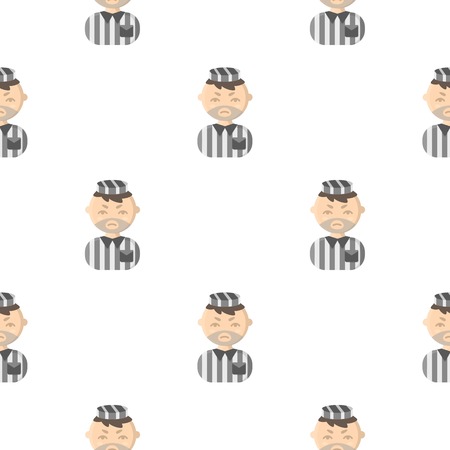 Prisoner cartoon icon. Illustration for web and mobile design.のイラスト素材