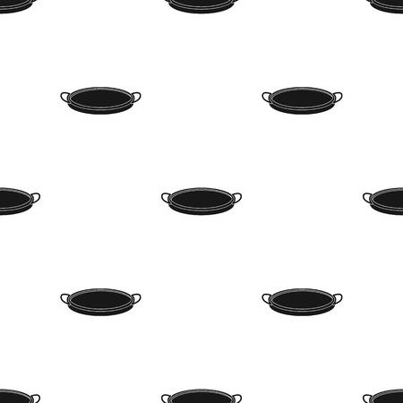 Sieve icon in black style isolated on white background. Kitchen pattern stock vector illustration.のイラスト素材