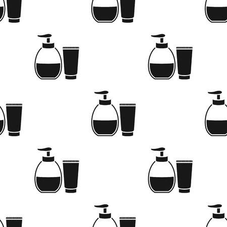 Tube with gel icon black. Single tattoo icon from the big studio black.のイラスト素材