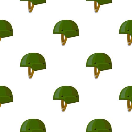 Army helmet icon in cartoon style isolated on white background. Military and army pattern stock vector illustrationのイラスト素材