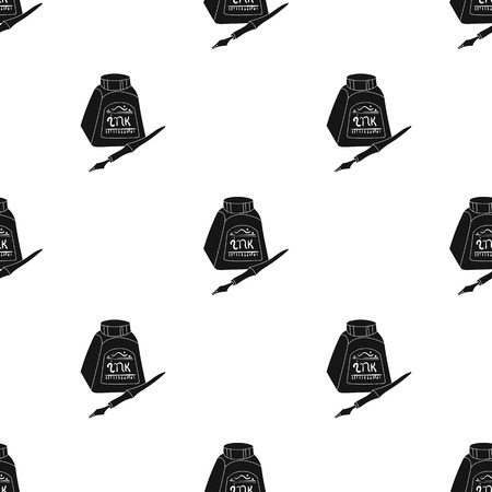 Easel with masterpiece icon in Black style isolated on white background. Artist and drawing pattern stock vector illustration.のイラスト素材