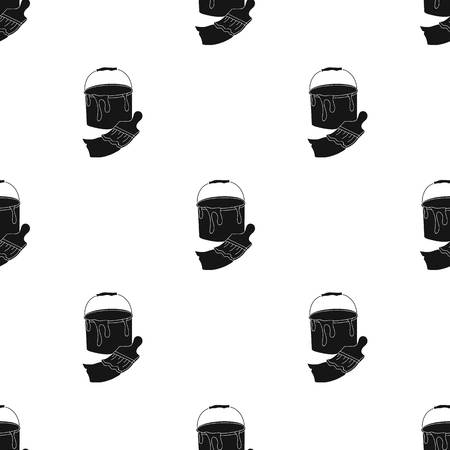 Sketchbook with drawings icon in Black style isolated on white background. Artist and drawing pattern stock vector illustration.のイラスト素材