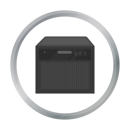Guitar amplifier icon in cartoon style isolated on white background. Musical instruments symbol stock vector illustrationのイラスト素材