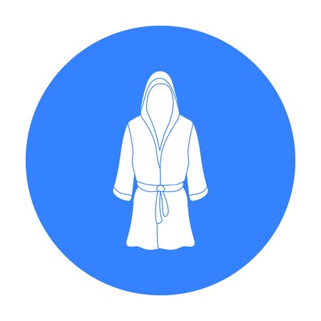 Boxing robe icon in black style isolated on white background. Boxing symbol stock vector illustration.のイラスト素材
