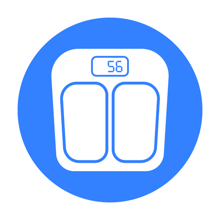 Scale icon in black style isolated on white background. Pregnancy symbol stock vector illustration.のイラスト素材