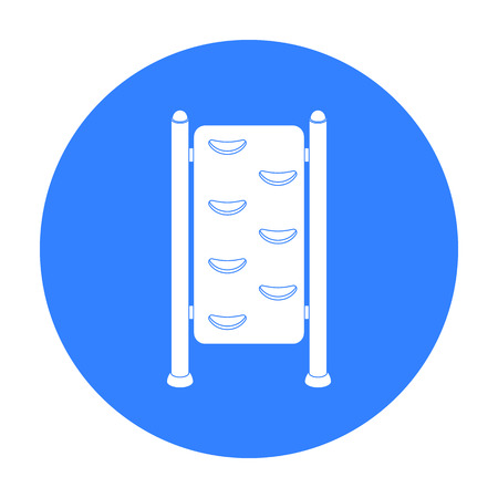 Gymnastics wall bars icon in black style isolated on white background. Park symbol stock vector illustration.のイラスト素材