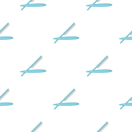 Straight razor icon in cartoon style isolated on white background. Hairdressery symbol stock vector illustration.のイラスト素材