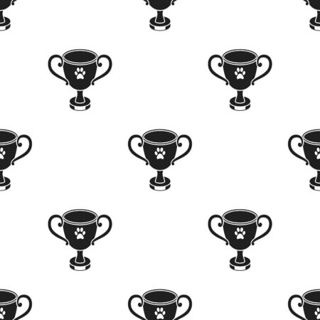 Dog award vector icon in black style for webのイラスト素材