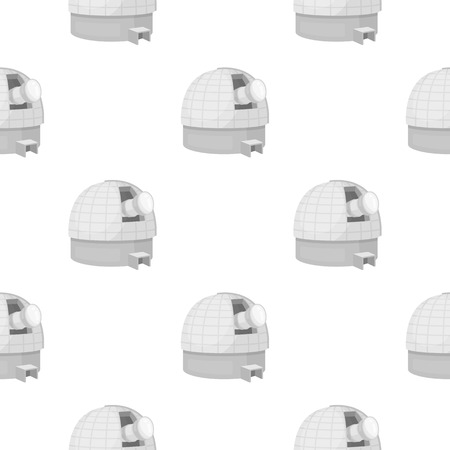 Observatory icon in cartoon style isolated on white background. Space pattern stock vector illustration.のイラスト素材