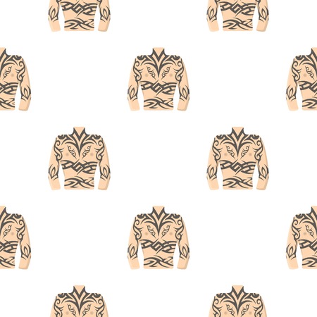 Body tattoo icon cartoon. Single tattoo icon from the big studio cartoon.のイラスト素材