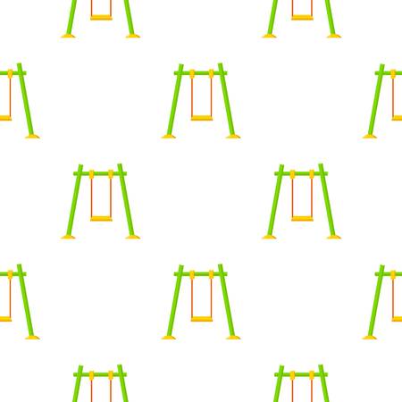 Swing icon in cartoon style isolated on white background. Play garden pattern stock vector illustration.のイラスト素材