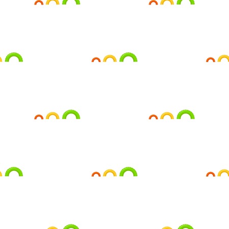 Tire on playgarden icon in cartoon style isolated on white background. Play garden pattern stock vector illustration.のイラスト素材