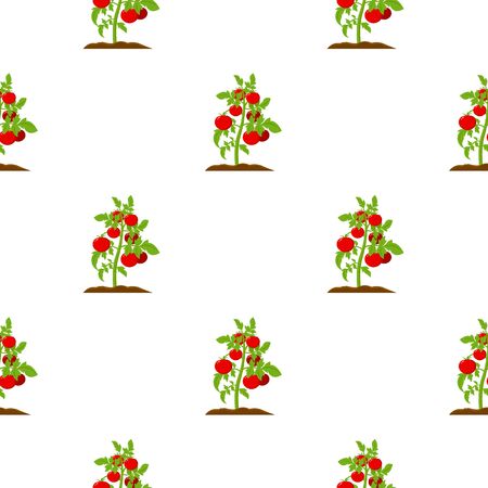 Tomato icon cartoon. Single plant icon from the big farm, garden, agriculture cartoon.のイラスト素材