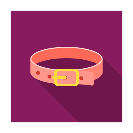 Pet collar icon of vector illustration for web and mobileのイラスト素材